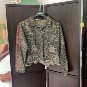 Vintage Havana ripped Leopard Jacket